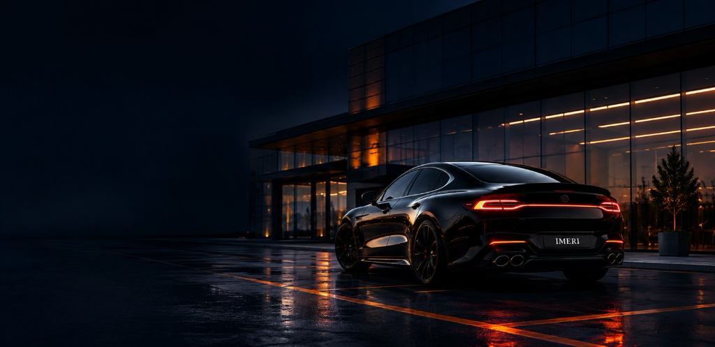 Car back view
