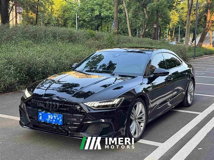 Audi A7L 55 TFSI quattro S-line Zhiyuan Obsidian Black Package - ავტომობილი ჩინეთიდან