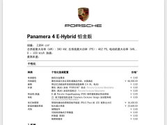 Porsche Panamera New Energy 2023 Panamera 4 E-Hybrid Platinum Edition 2.9T - ფოტო 9