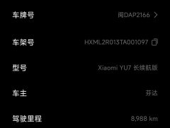 Xiaomi YU7 2025 Rear-Wheel Drive Long-Range Edition - ფოტო 7