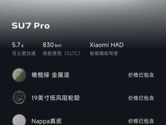 Xiaomi SU7 2024 Rear-Wheel Drive Ultra-Long Range Advanced Autonomous Driving Pro - ფოტო 13