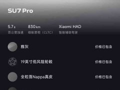 Xiaomi SU7 Rear-Wheel Drive Ultra-Long Range Advanced Autonomous Driving Pro - ფოტო 14