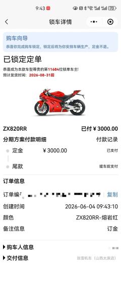 ZXMOTO 820RR - photo 7