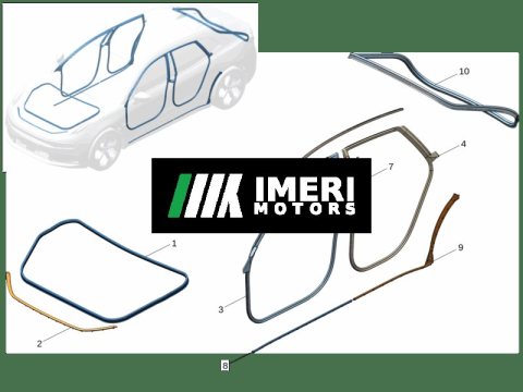 6600142355 - Hood Seal Zeekr 001