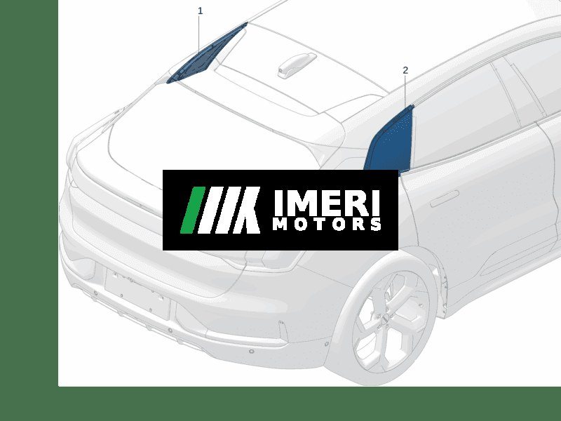 Rear Quarter Window Glass - Zeekr 001