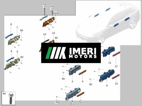 8890798384 - Outer Handle Bracket (Left) Zeekr 001