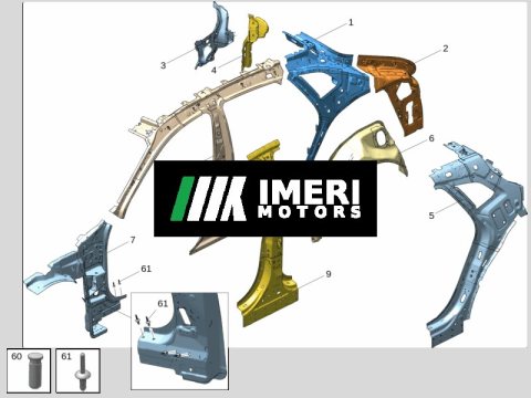 8892480856C15 - Rear Side Inner Panel Zeekr 001