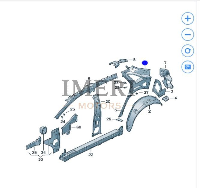 Rear Lower Quarter Panel Extension Right - For Volkswagen Anhui ID.UNYX (06) - Volkswagen ID.UNYX 06