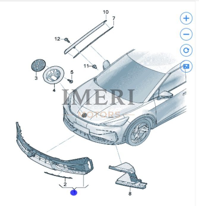 Air Vent Grille D - For Volkswagen Anhui ID.UNYX (06) - Volkswagen ID.UNYX 06