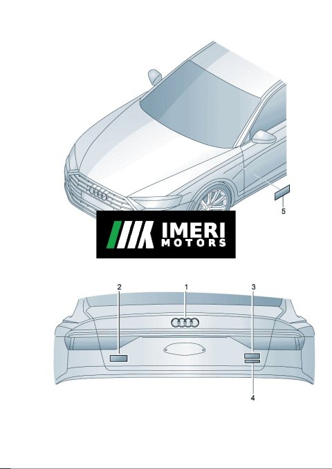 4KG853742A AUDI Characters Audi A7L