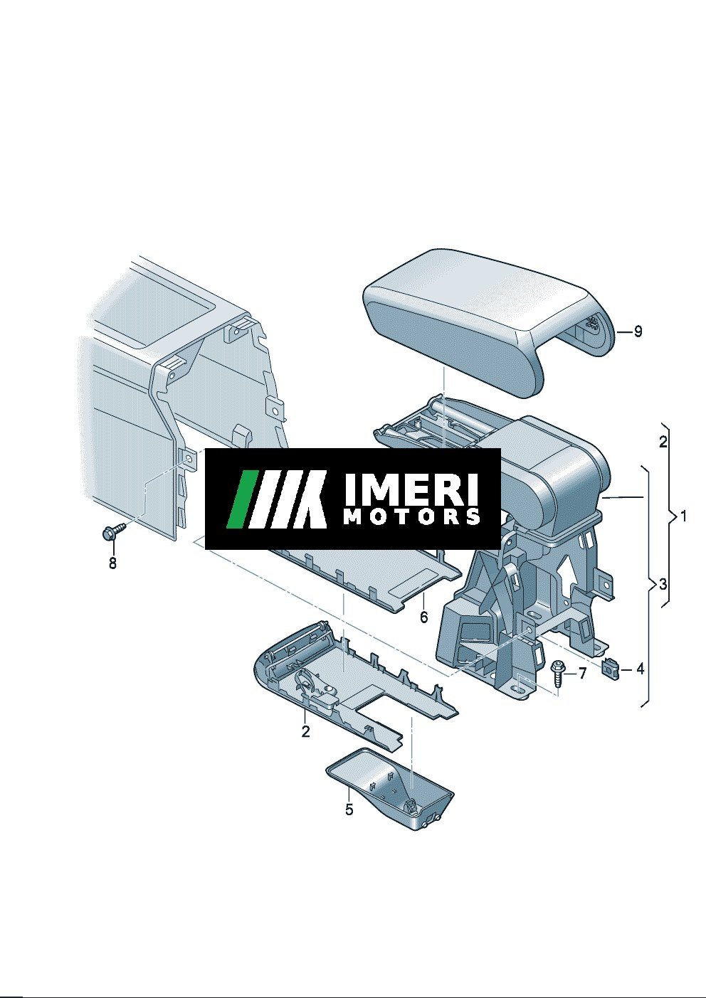 Armrest support - Audi Q4e Tron