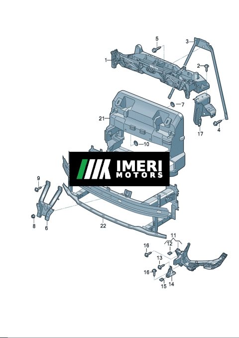 89G805594B Front support bracket Audi Q4e Tron