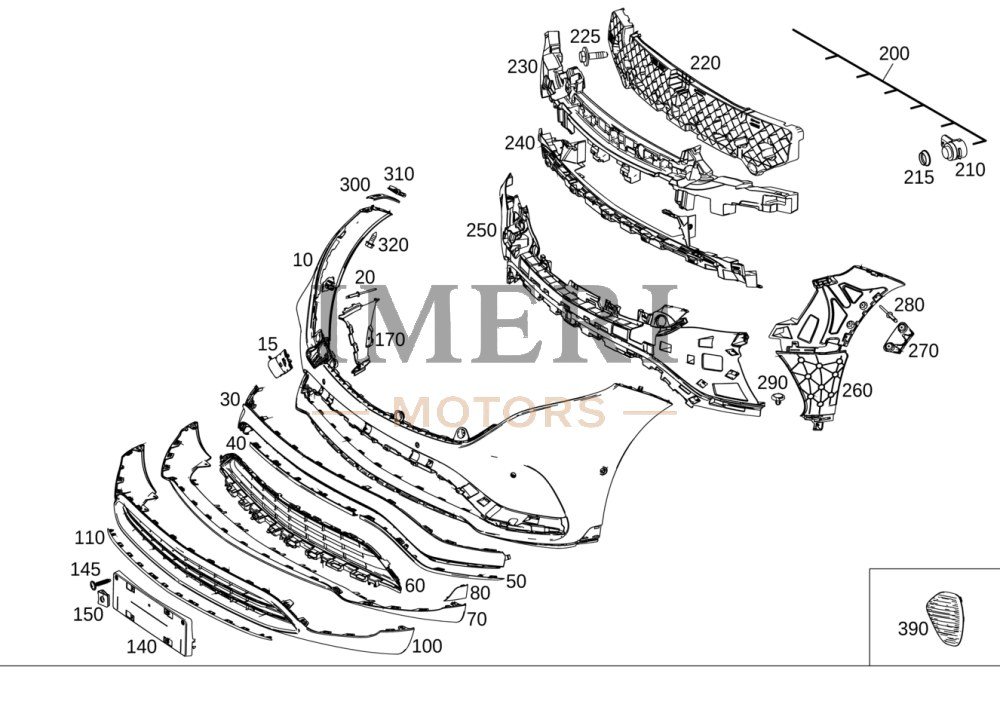 Bumper - Mercedes-Benz EQC 350
