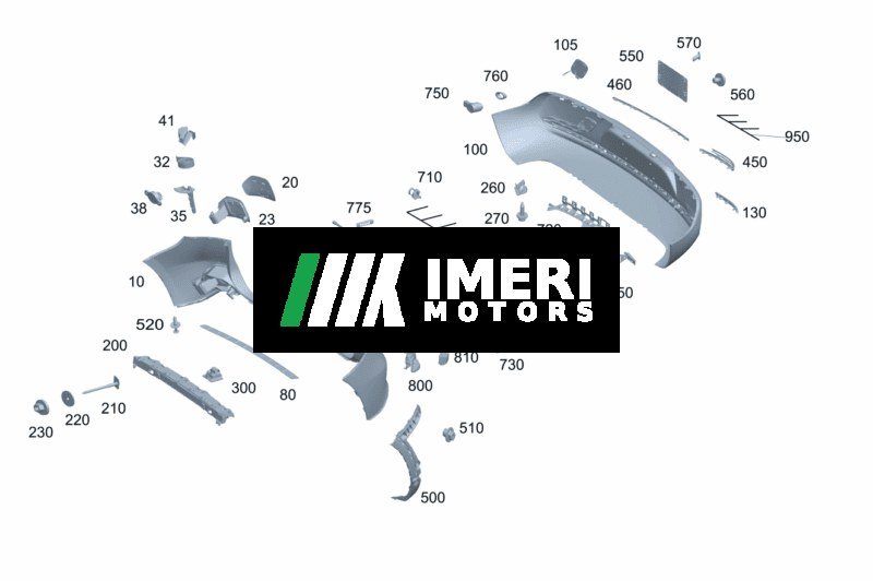 Bumper trim upper part - Mercedes-Benz EQA 260
