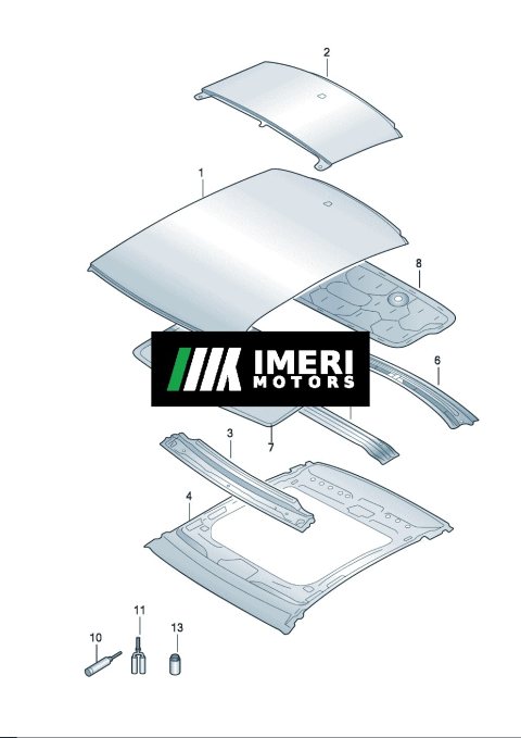 4KG817109 Rear roof part Audi A7L