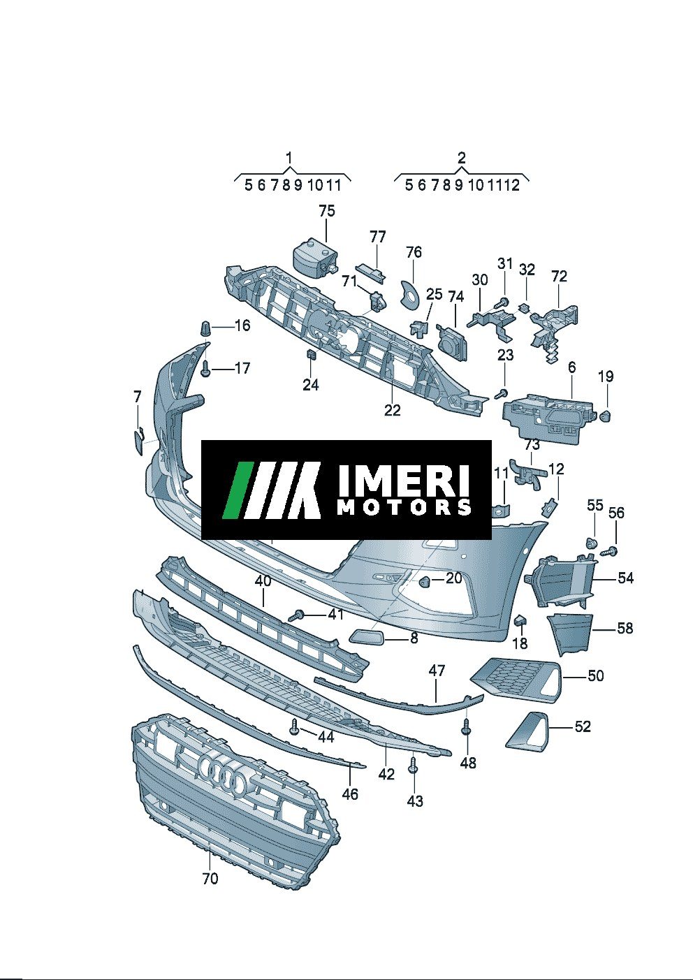 4KG807437AGRU bumper cover