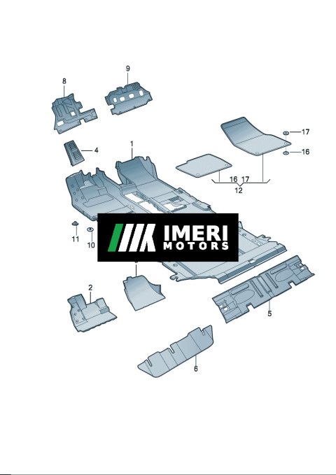 12D863021B Base plate mat Audi Q5e tron