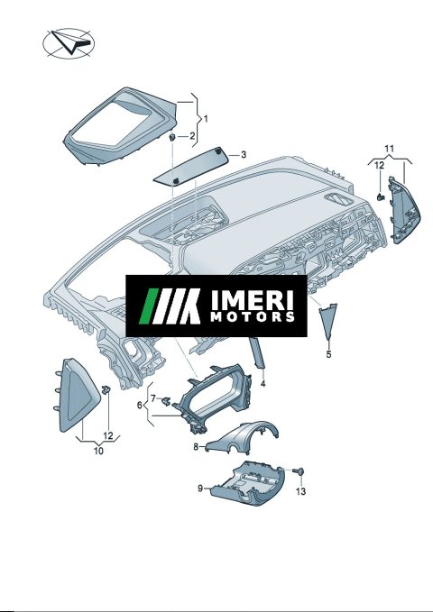 89D8571616PS cover plate Audi Q5e tron