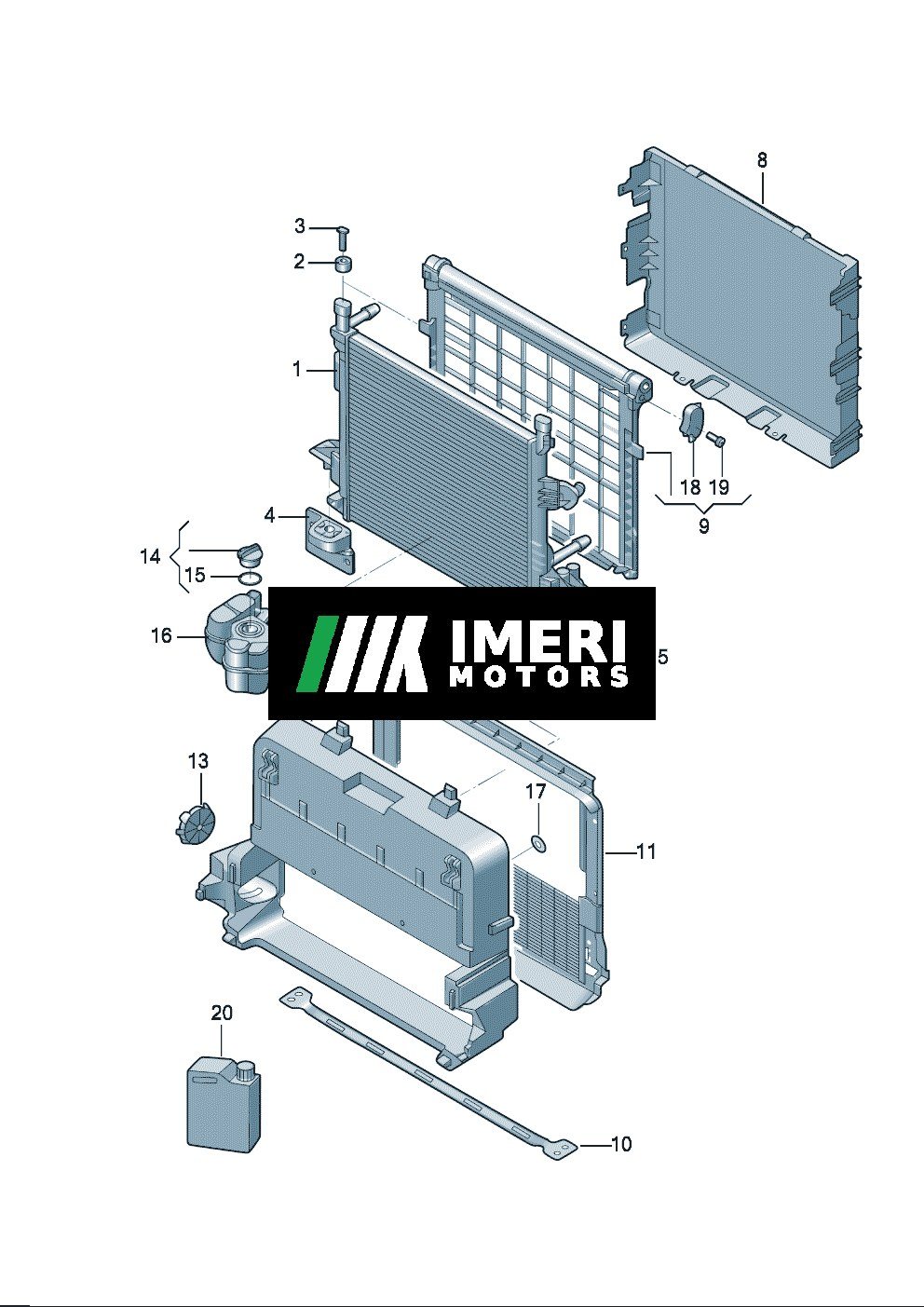 1ED121251 radiator