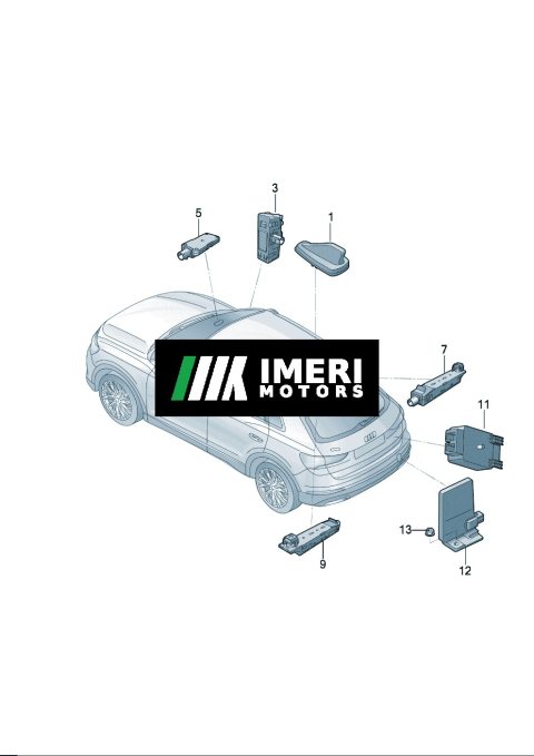 5WA035507A Roof Combo Antenna Audi Q6