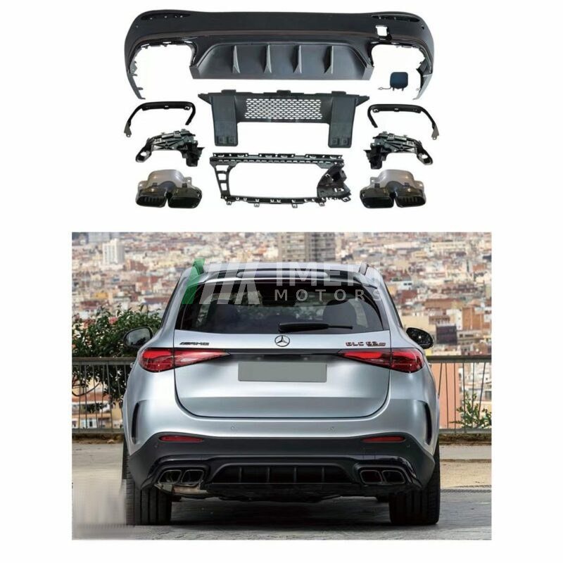 Mercedes-Benz X254 GLC SUV upgraded GLC63 AMG tail lip tailpipe - Mercedes modification