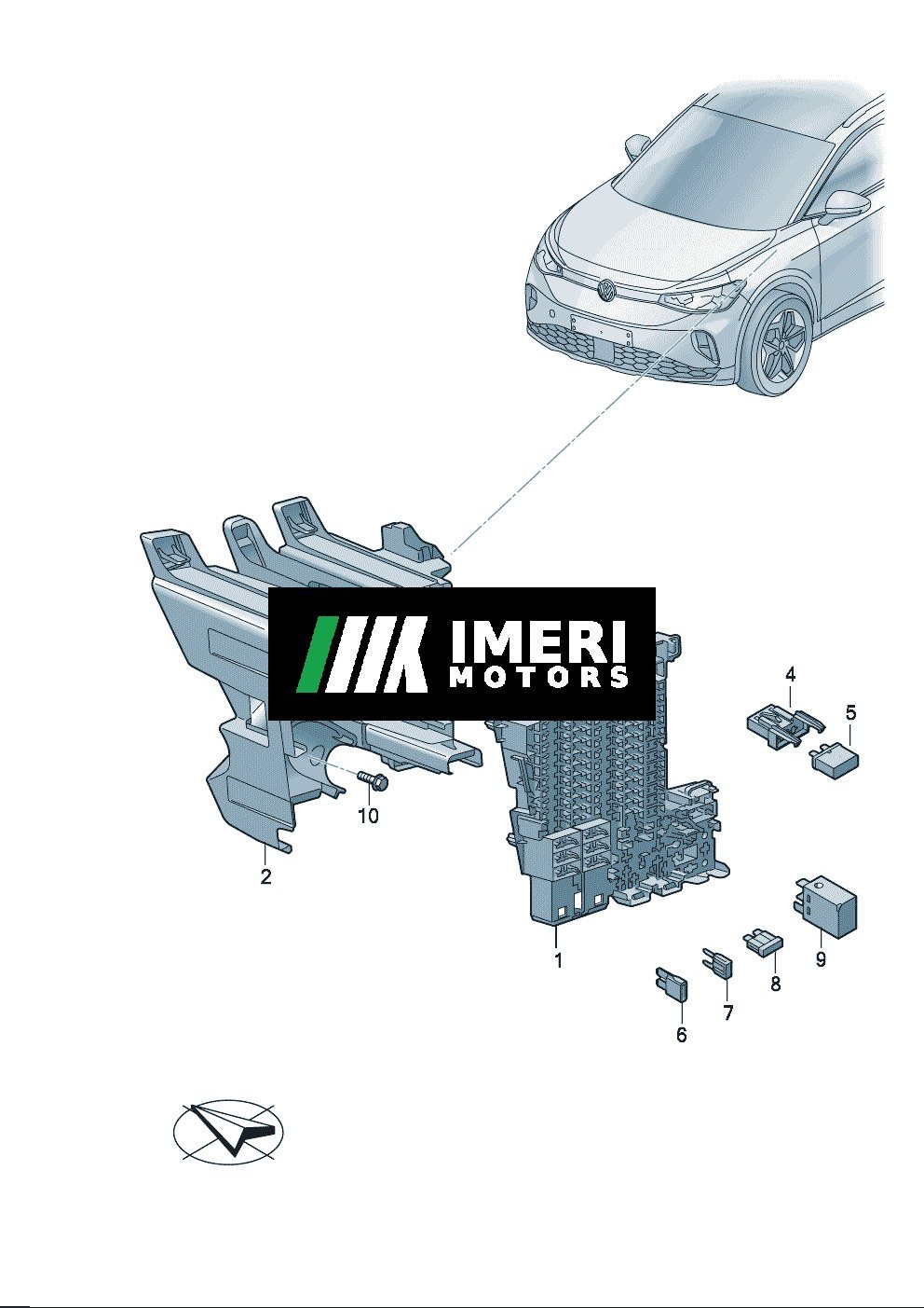 5WA937615-Relay Holder - Volkswagen ID7