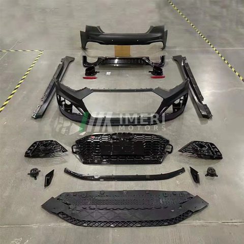 body kit includes front and rear bumper assemblies with grille tip exhaust side skirts the Audi A5 B9 2021 upgrade to the RS5 model