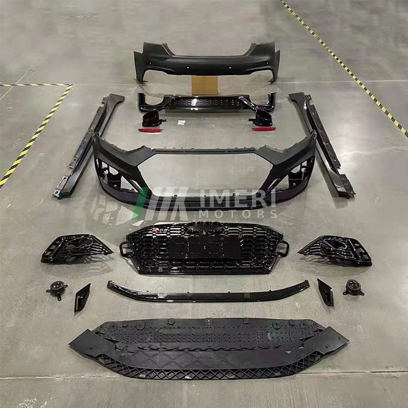 body kit includes front and rear bumper assemblies with grille tip exhaust side skirts - the Audi A5 B9 2021 upgrade to the RS5 model