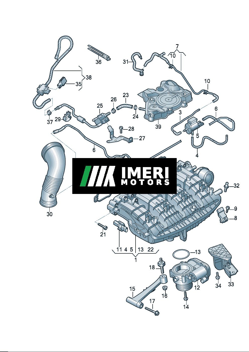 Intake Pipe - Audi A7L