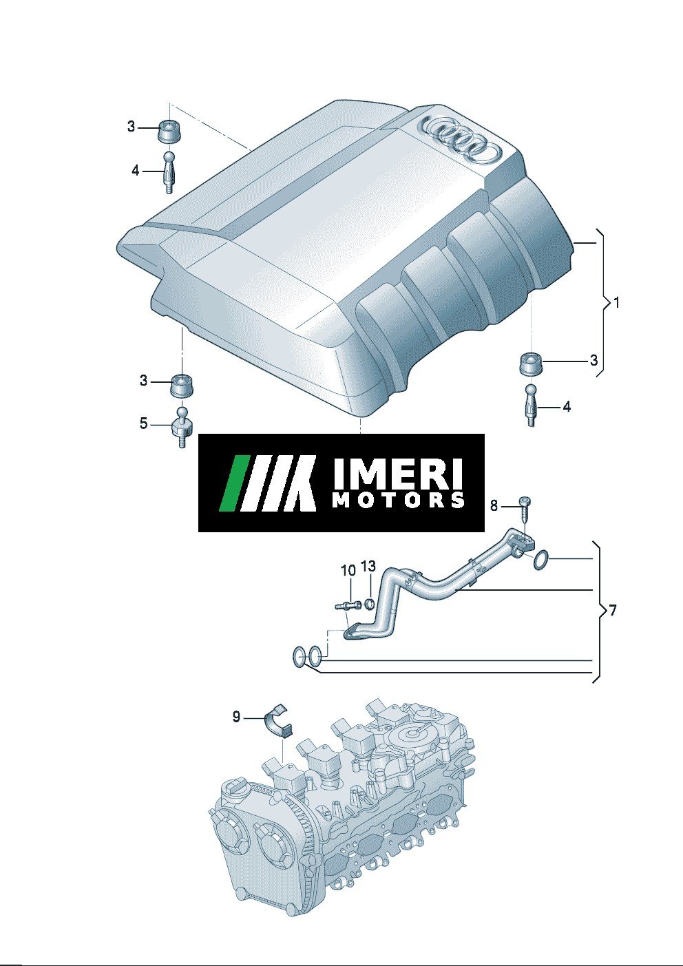 Intake Pipe Cover - Audi A7L