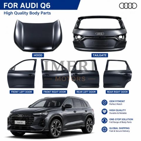 Full Body Panels - 4 Doors + Front Hood + Rear Tailgate Audi Q6