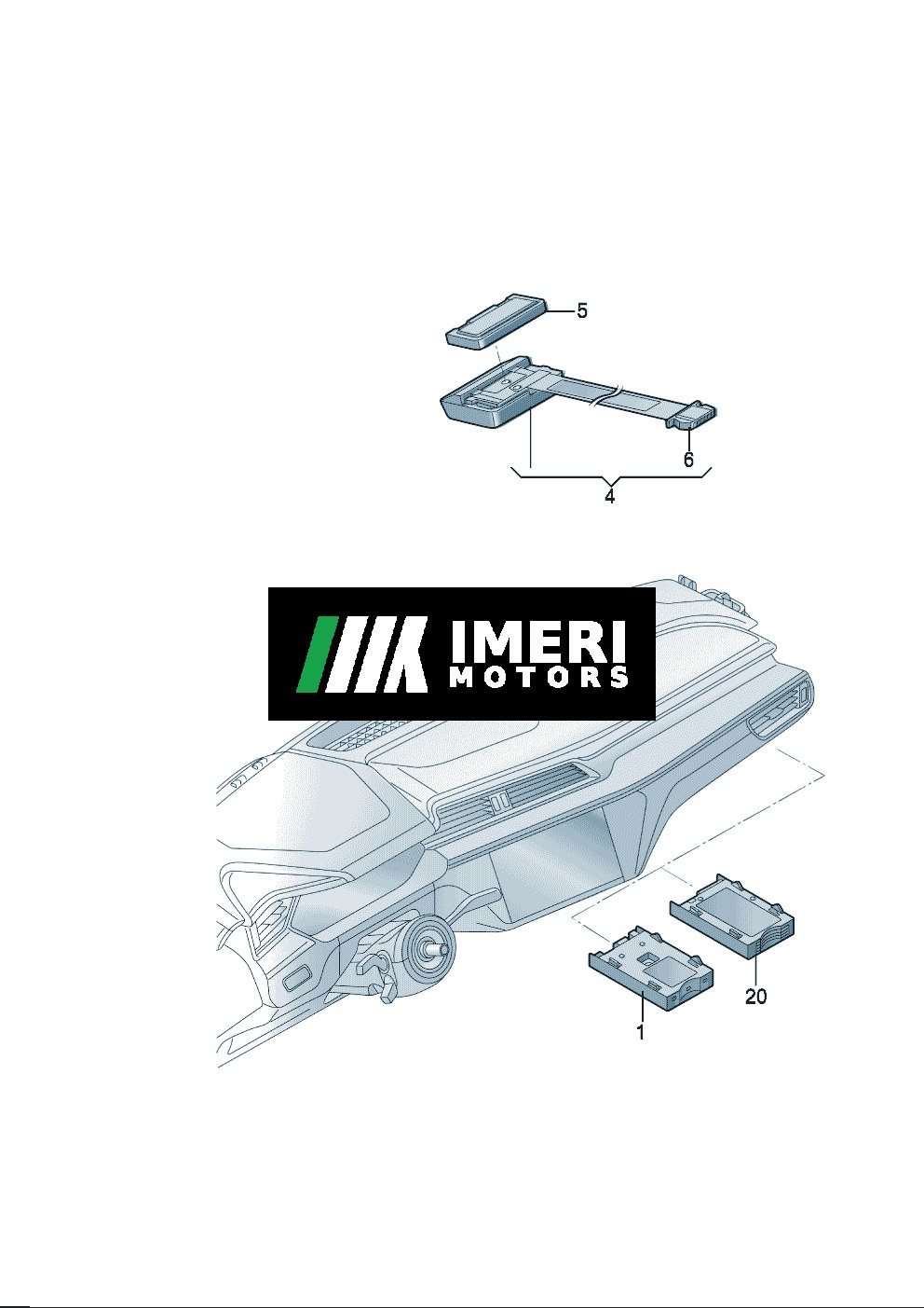 Road Toll System Transmitter and Receiver Unit - Audi Q6