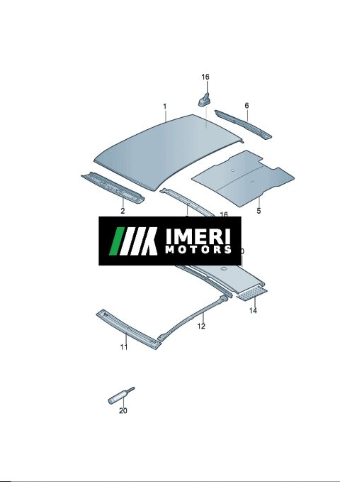 10D817123-Roof Frame Volkswagen ID.3