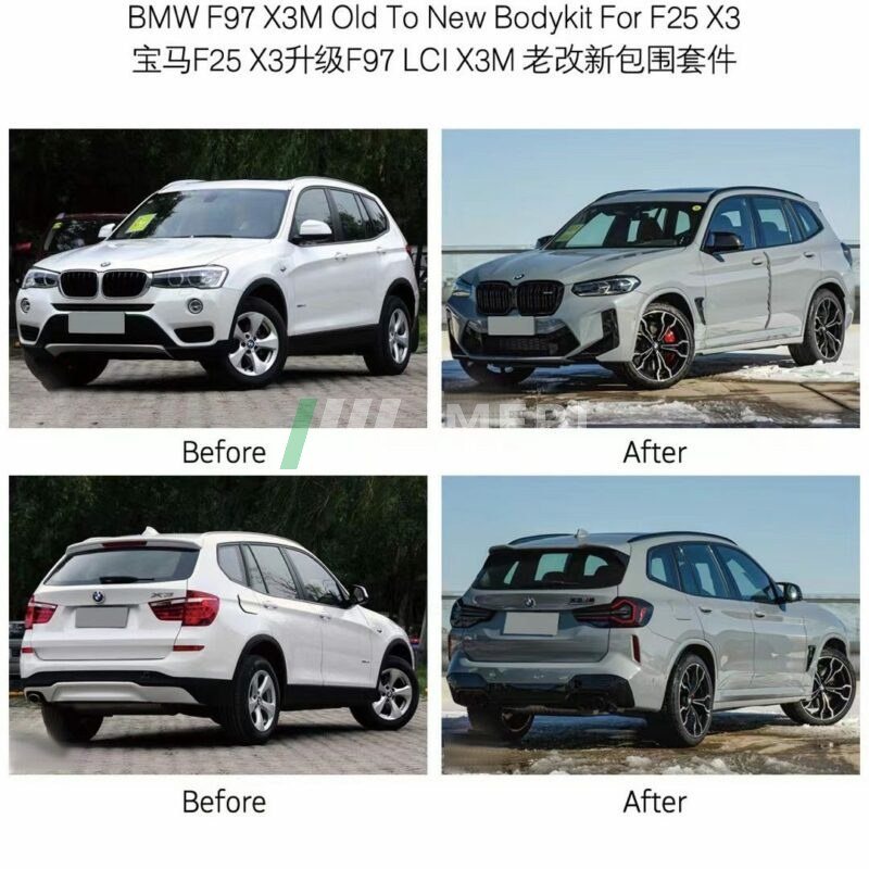 to F97 LCIX3M Facelift Upgrade Kit - BMW F25 X3 - 3