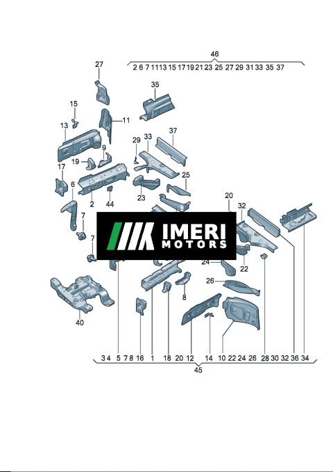 1EA803092E-Longitudinal Member and Reinforcement Volkswagen ID.3