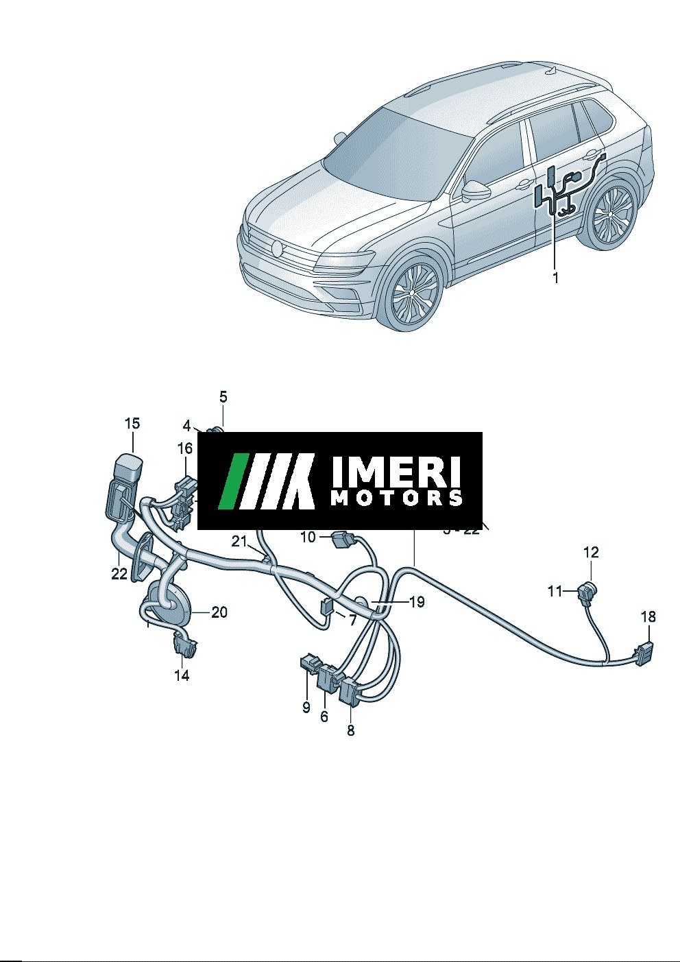 Door Wiring Harness - Volkswagen ID7