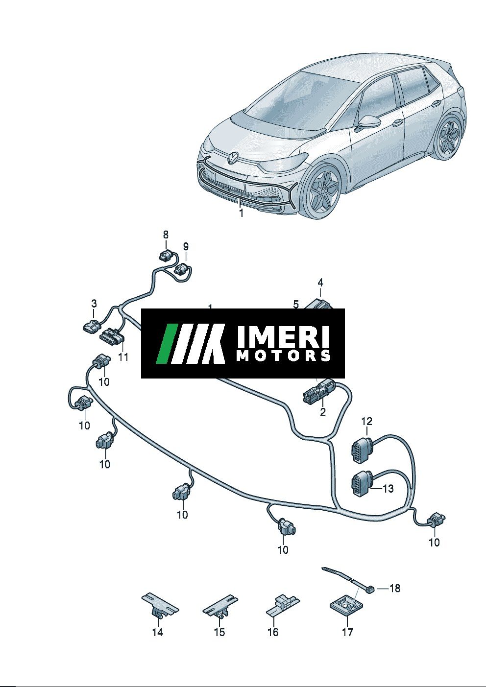 Bumper Wiring Harness - Volkswagen ID7