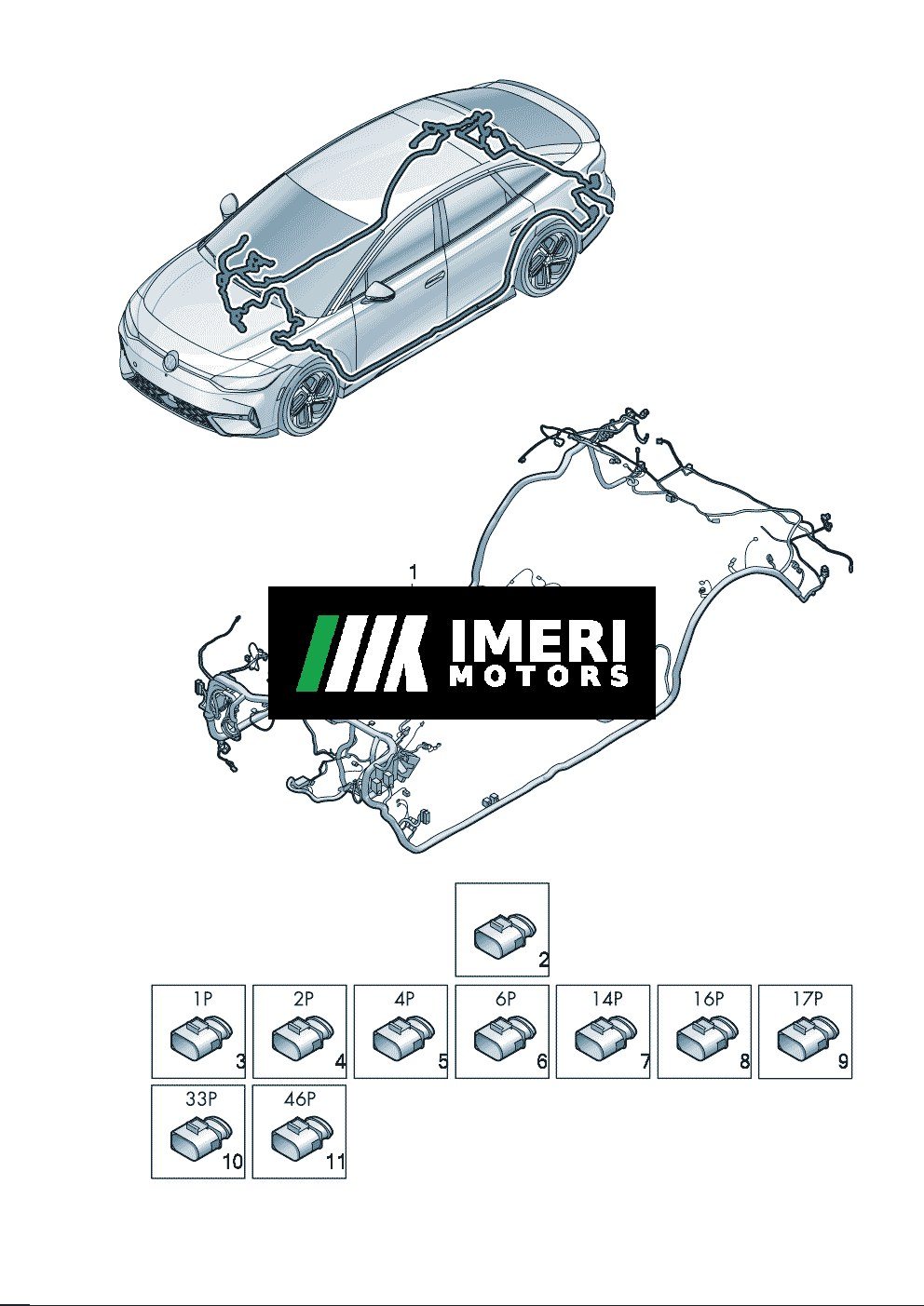 Interior Wiring Harness - Volkswagen ID7