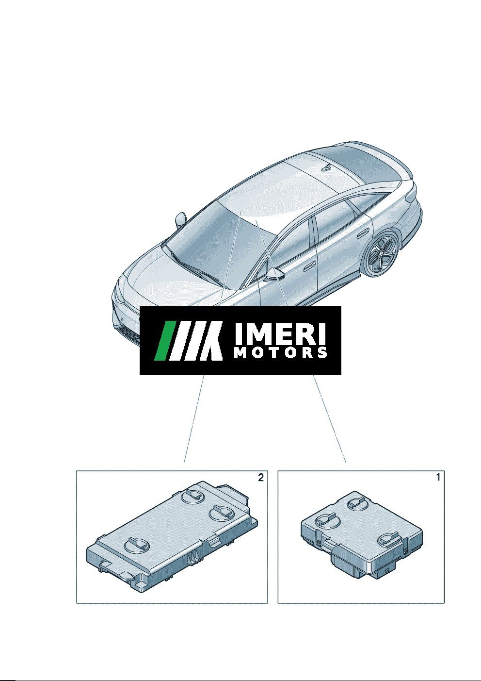 Control Unit for Electric Sliding Sunroof - Volkswagen ID7