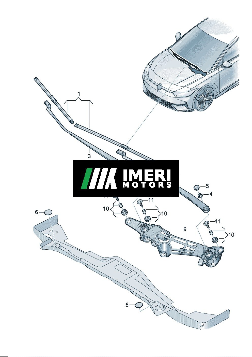 Wiper Blades for Driver and Passenger Side
