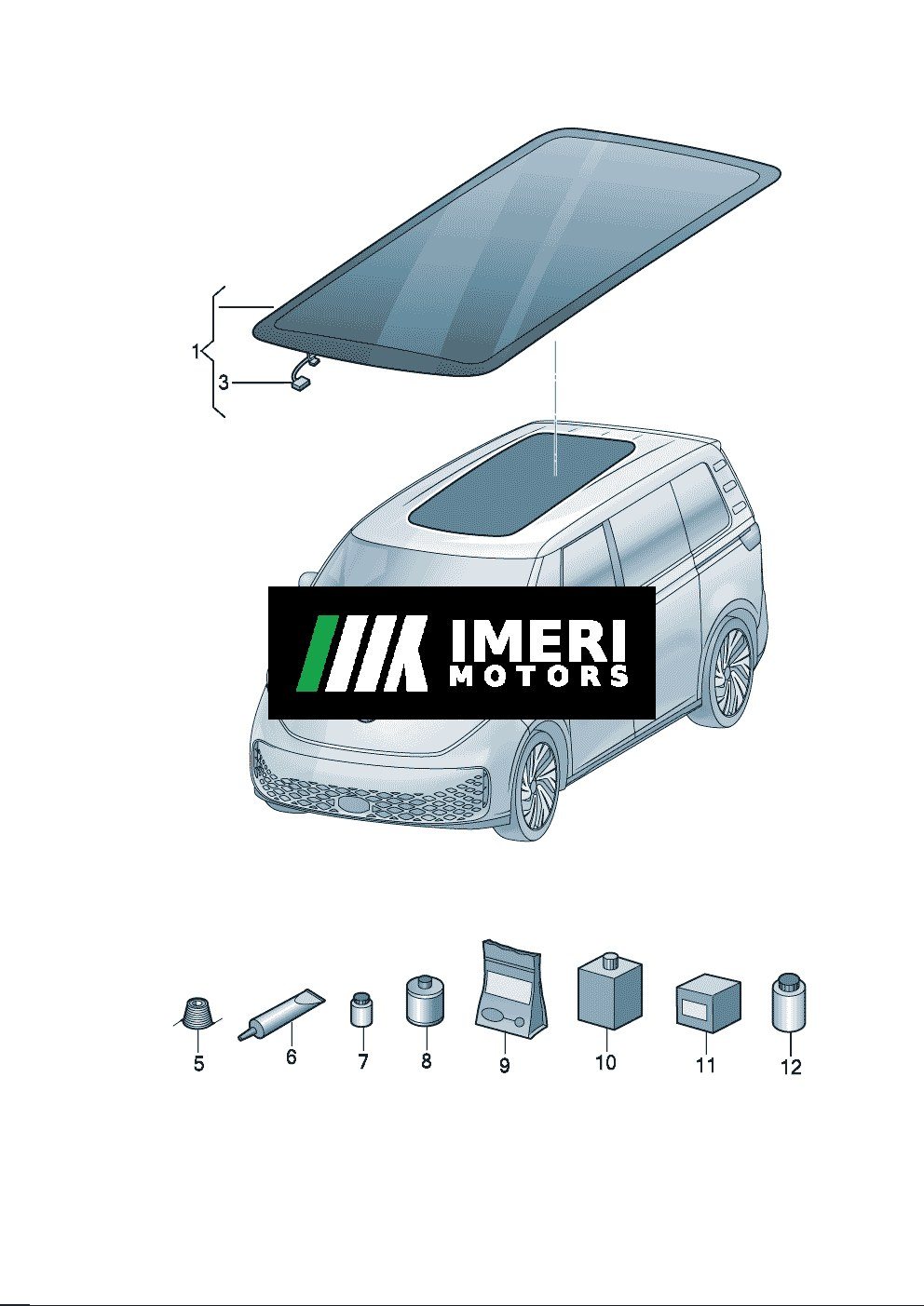 Panoramic Sunroof Glass - Volkswagen ID7