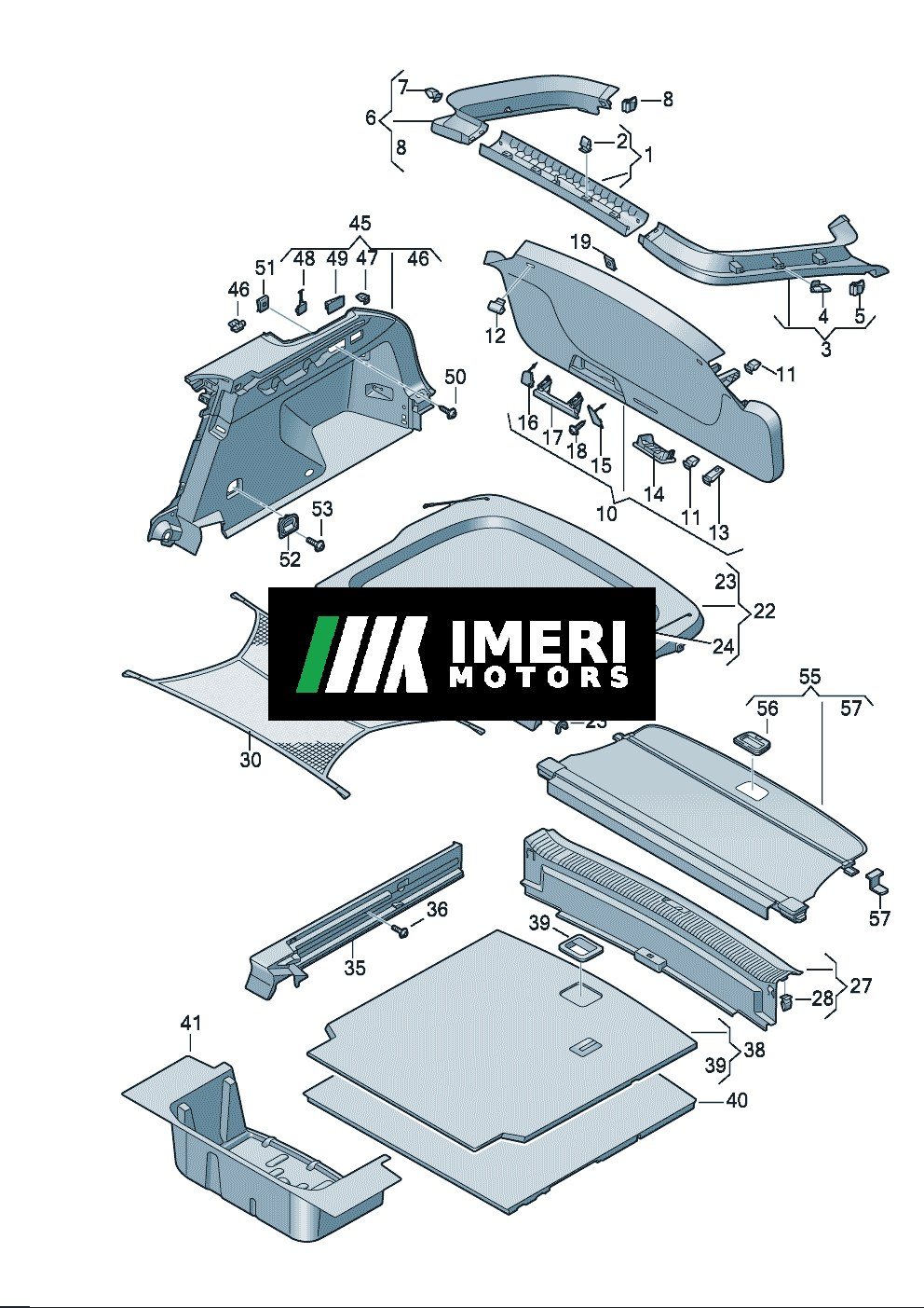 Rear Trunk Lid Trim Panel