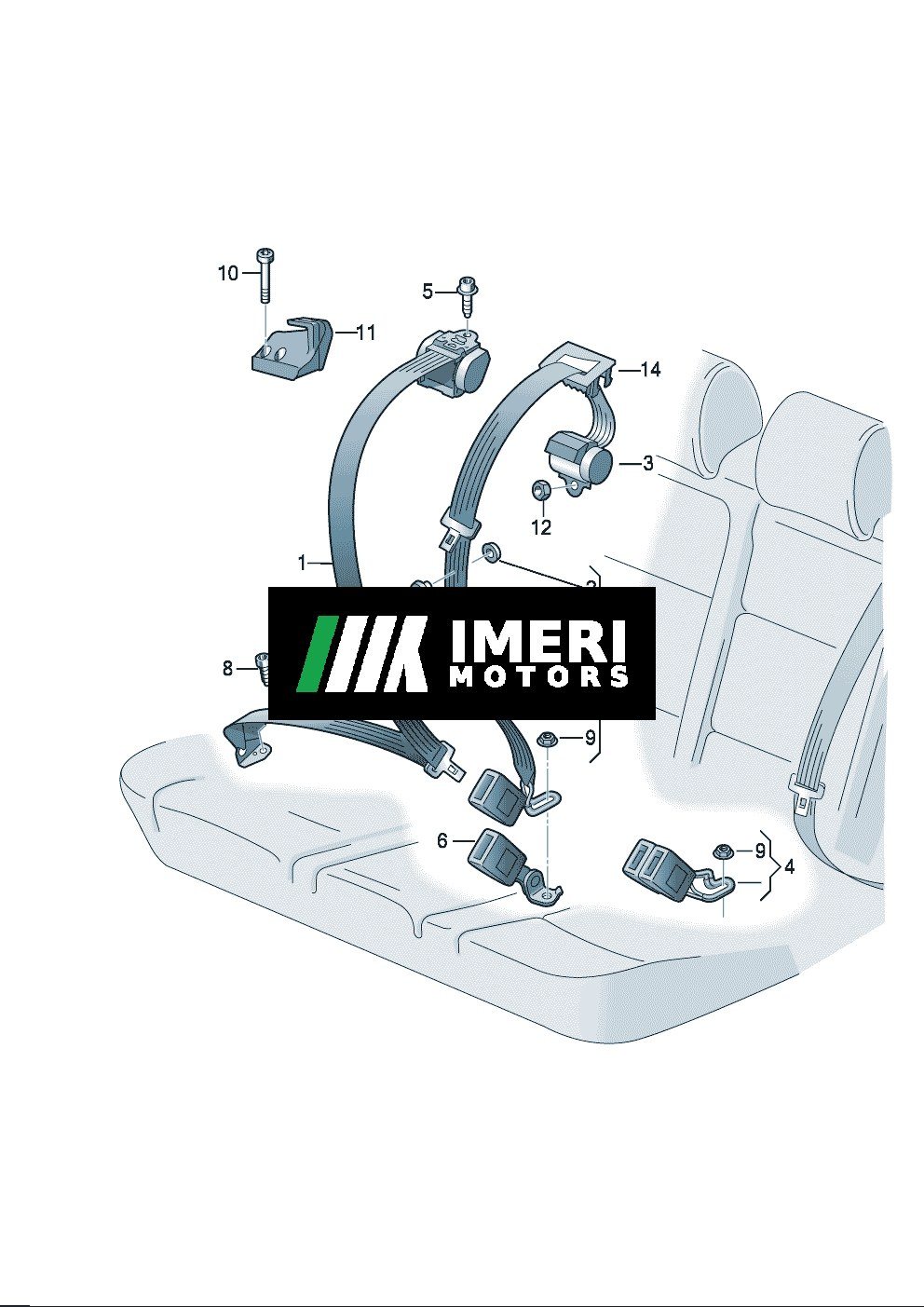 Rear Left Seat Belt