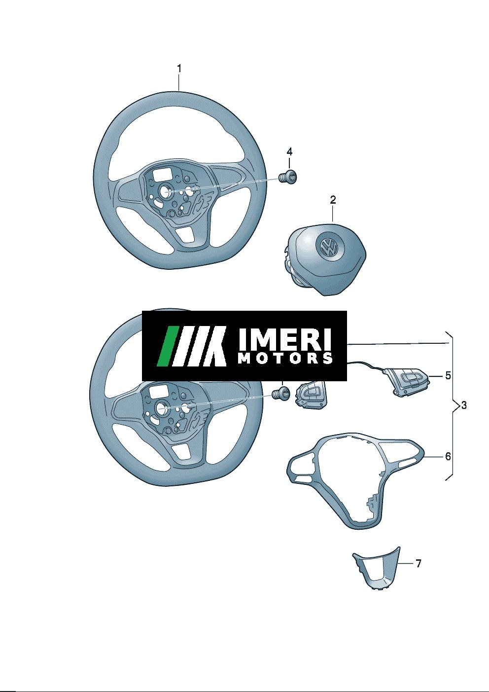 Multifunction Steering Wheel (Leather) - Volkswagen ID.3