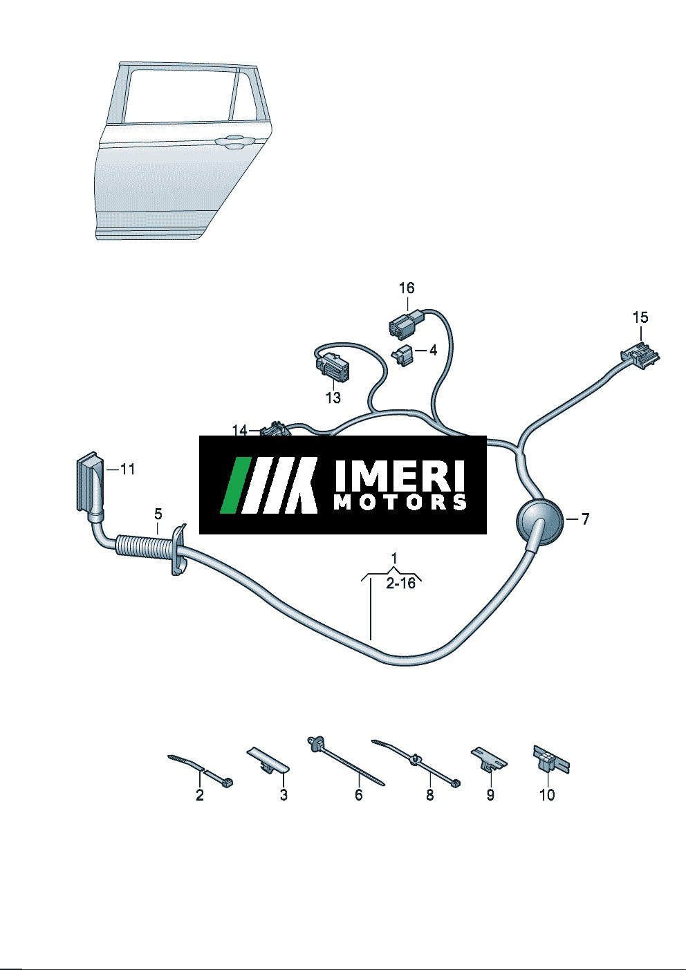 Door Wiring Harness - SAIC Volkswagen ID.3
