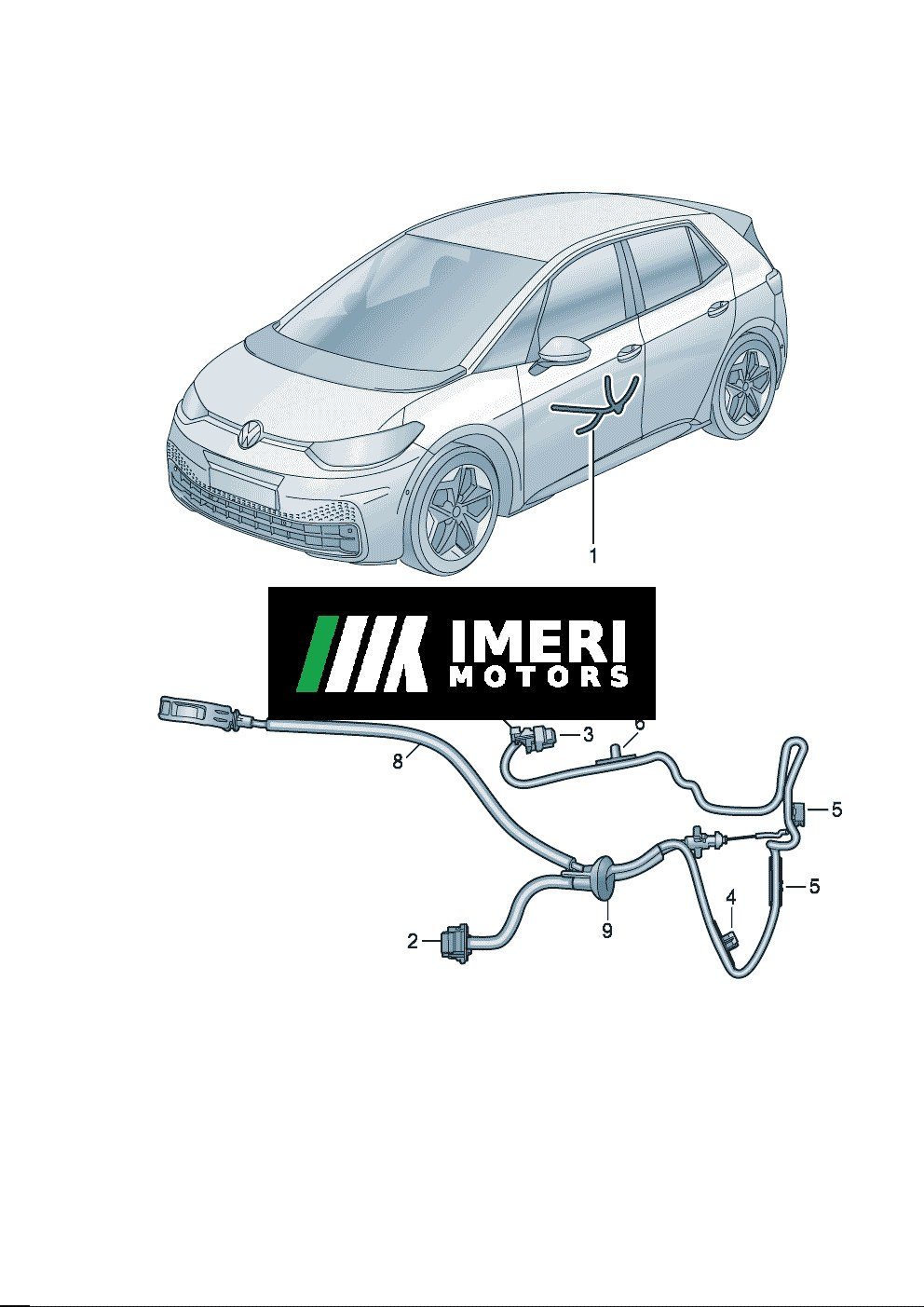 Door Handle Wiring Harness - SAIC Volkswagen ID.3