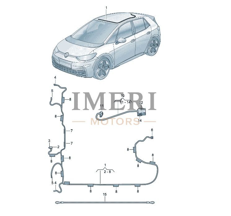 Adapter Connector Roof Wiring Harness - SAIC Volkswagen ID.3