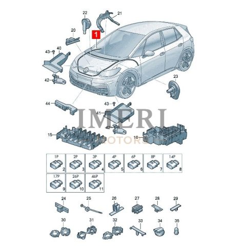 10D971420 Engine Compartment Wiring Harness SAIC Volkswagen ID.3