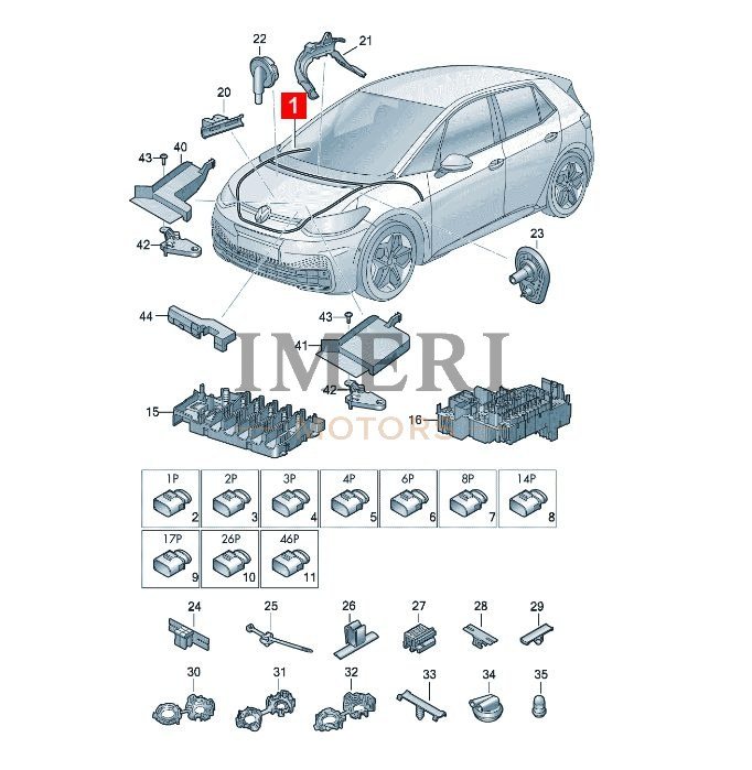 Engine Compartment Wiring Harness - SAIC Volkswagen ID.3