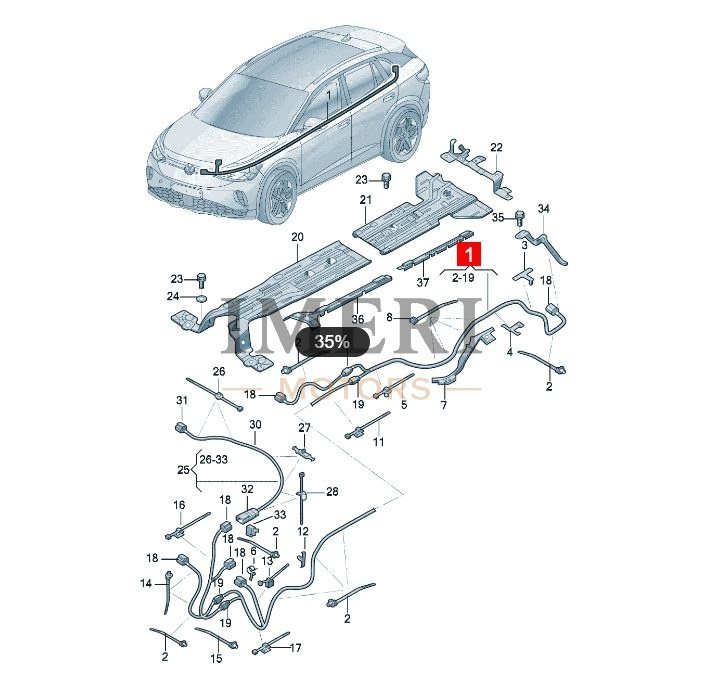 Charger High Voltage Cable with Heating Device PTC - SAIC Volkswagen ID.3